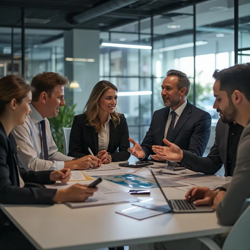 Equipo de asesores financieros en Colombia